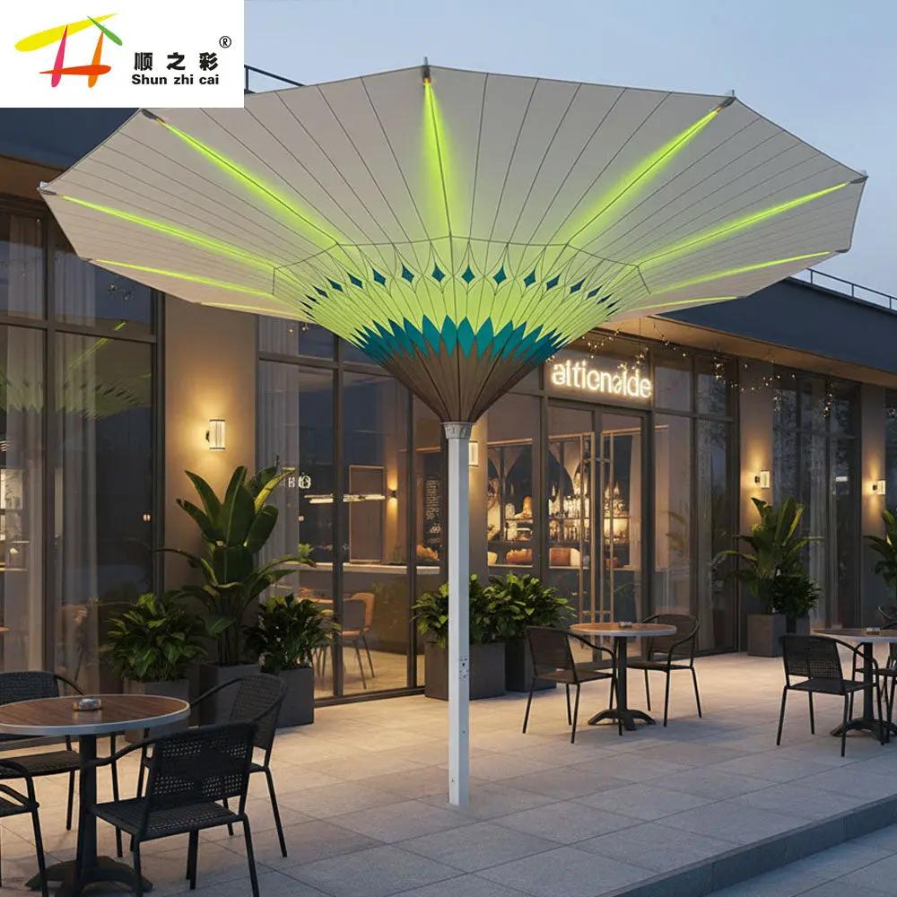 china 4m round patio umbrella Starry Sky Big Flower – Shunzhicai you can add both Color:CANYON BROWN MPC: 1056 Do you know why