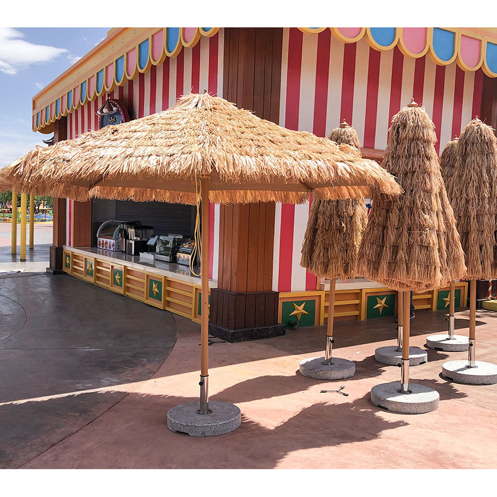 Bringing Tropical Resort Vibes to a Chinese Theme Park — A Custom Thatched Umbrella Case Study