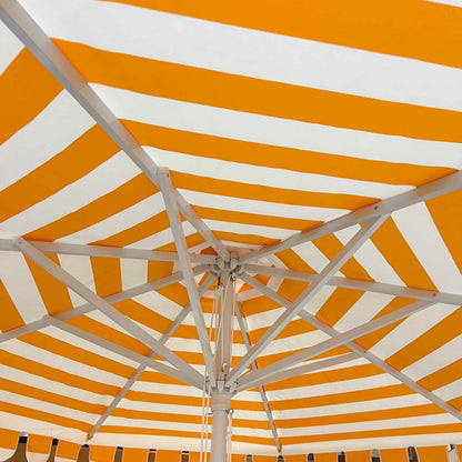 Wavy Ruffled Edge Center Pole Patio Umbrella
