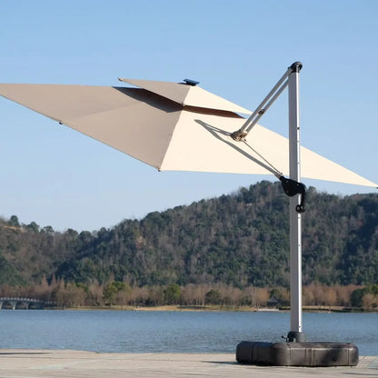 Turkish Style Double Canopy Cantilever Umbrella