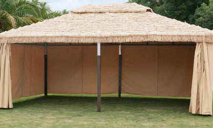 Thatch Metal Pavilion for Courtyard
