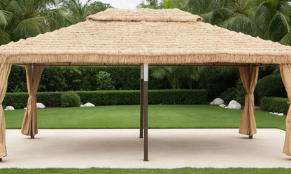 Thatch Metal Pavilion for Courtyard