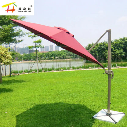 Commercial Grade Roman Umbrella Large Outdoor Cantilever Shade