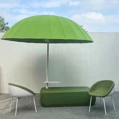 Windproof Fiberglass Middle Pole Garden Parasol
