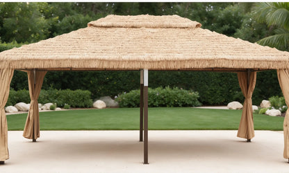 Thatch Metal Pavilion for Courtyard