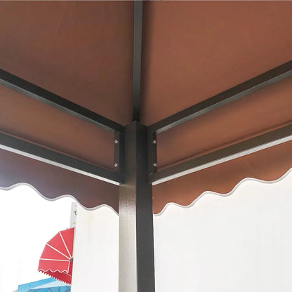 Wrought Iron Pavilion for Backyard Leisure