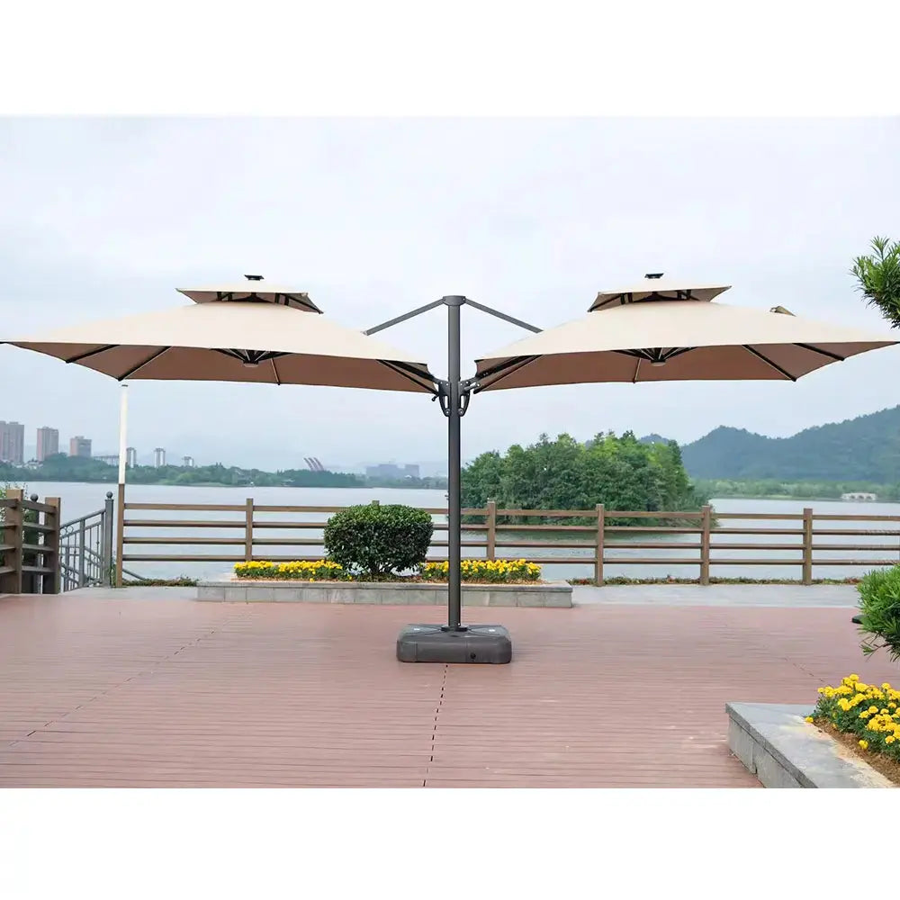 Double Head Cantilever Roman Umbrella
