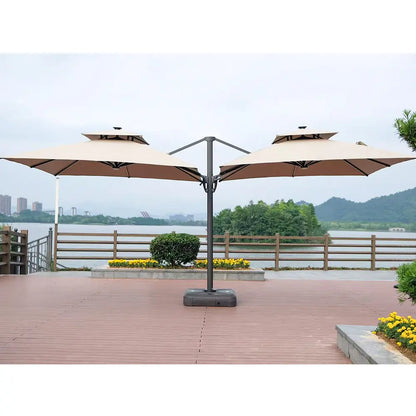 Double Head Cantilever Roman Umbrella