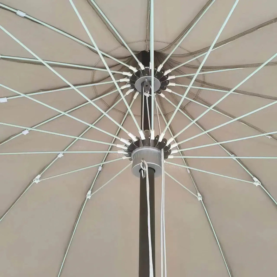 Aluminum Hub Valance Fiber Center Pole Umbrella