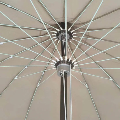 Aluminum Hub Valance Fiber Center Pole Umbrella