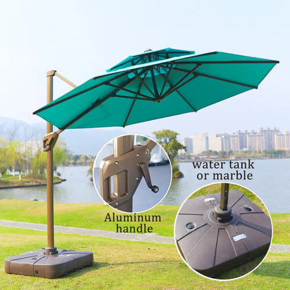 Luxury Roman Umbrella Offset Patio Umbrella for Outdoor Space