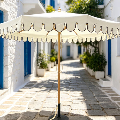 Elegant Wave Edge Outdoor Umbrella