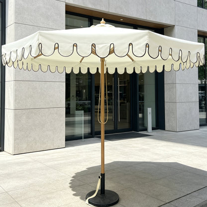 Elegant Wave Edge Outdoor Umbrella