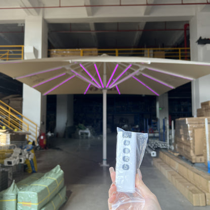 Khaki Starry Sky Umbrella With LED Light