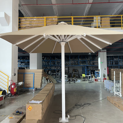 Starry Sky Umbrella In Khaki With LED Light