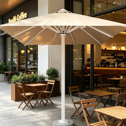 Starry Sky Umbrella In Khaki With LED Light