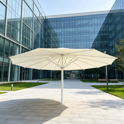 Pillar with lighted starry sky umbrella