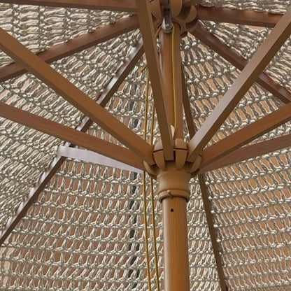 Stylish Rope-Woven Umbrella for Outdoor Space