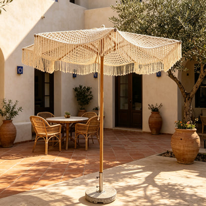 Modern Designer Rope-Woven Umbrella