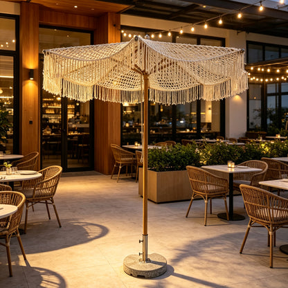 Modern Designer Rope-Woven Umbrella