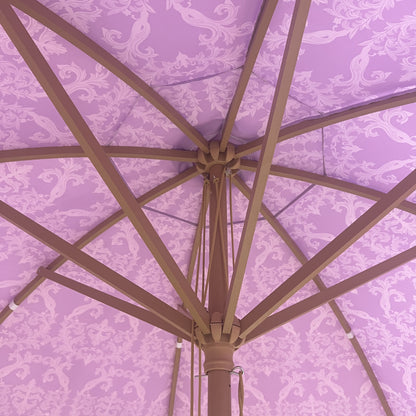 Semi-Circular Tassel Pillar Umbrella