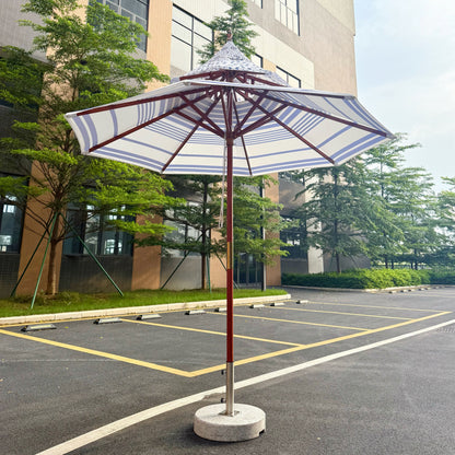 Double Tier Peak Central Pole Umbrella