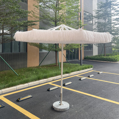 White PE Thatch Umbrella