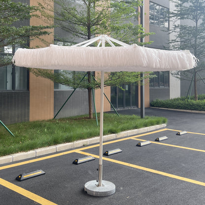 White PE Thatch Umbrella