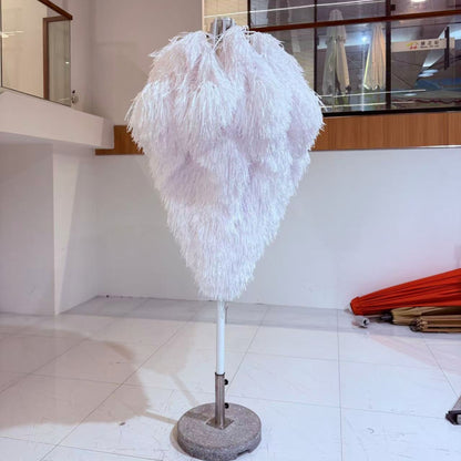 White PE Thatch Umbrella