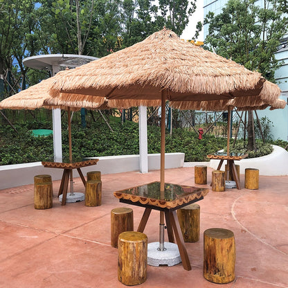 Simulation of a Straw Pillar Umbrella