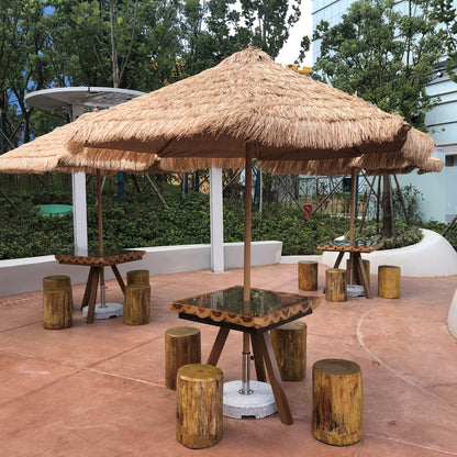 Simulation of a Straw Pillar Umbrella