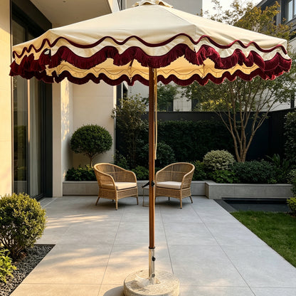 Tassel Center Pole Patio Umbrella