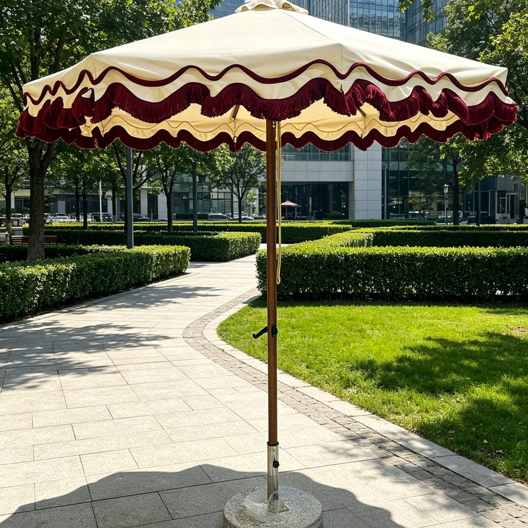 Tassel Center Pole Patio Umbrella