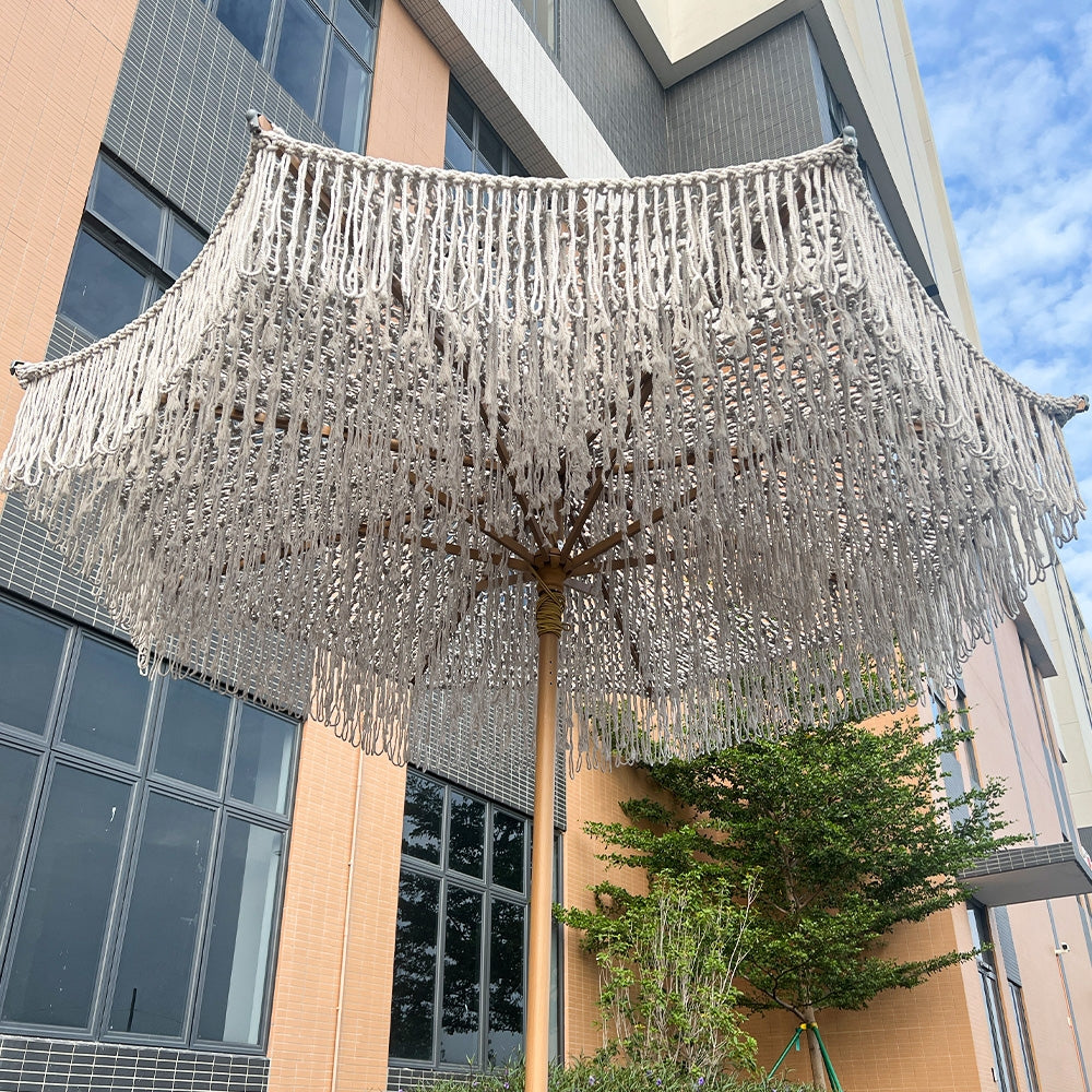 Luxury Rope-Woven Patio Umbrella