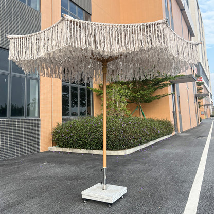 Luxury Rope-Woven Patio Umbrella