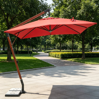 Stylish Side Offset Hanging Garden Umbrella