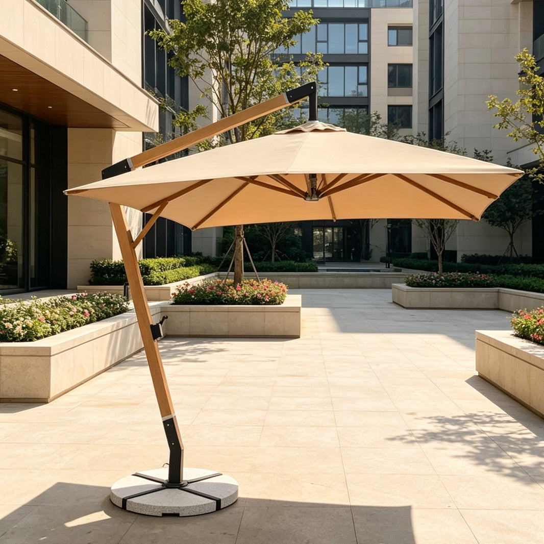 Luxury Side Mount Outdoor Hanging Umbrella