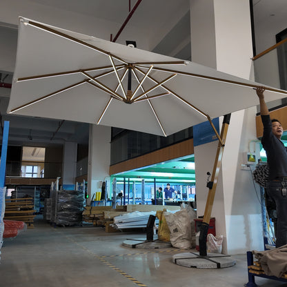 Elegant Offset Garden Cantilever Umbrella