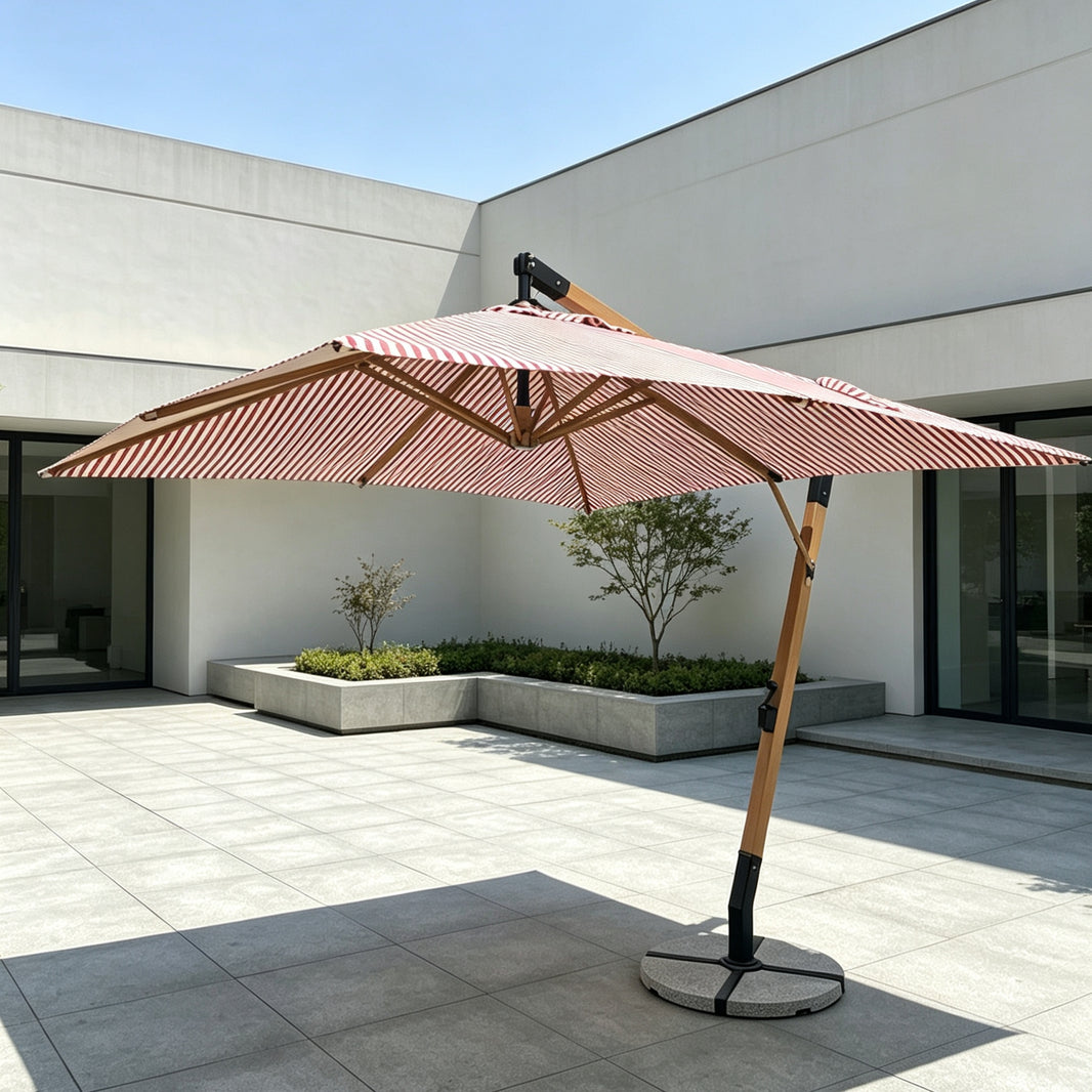 Wind Resistant Cantilever Offset Patio Umbrella