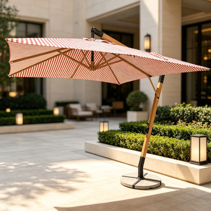 Wind Resistant Cantilever Offset Patio Umbrella