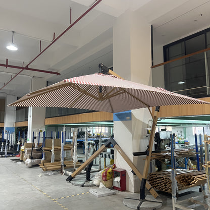 Wind Resistant Cantilever Offset Patio Umbrella