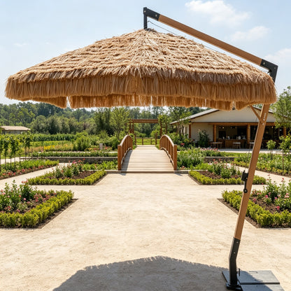 Artificial Straw PE Thatch Hanging Umbrella