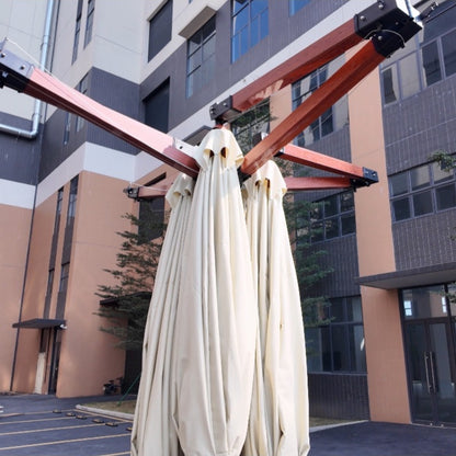 Luxury Foldable 4-Head Cantilever Umbrella