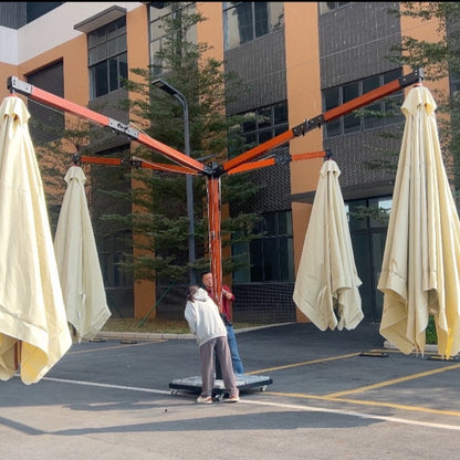 Luxury Foldable 4-Head Cantilever Umbrella