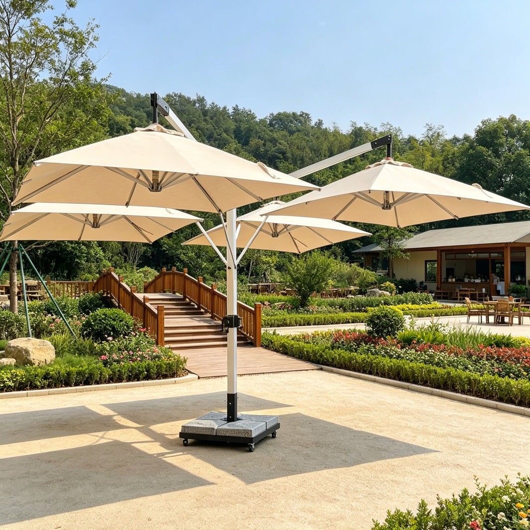 Premium 4 Head Offset Cantilever Umbrella