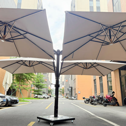 Modern 4 Head Cantilever Shade Umbrella