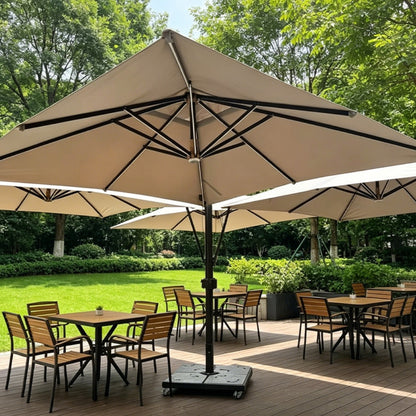 Modern 4 Head Cantilever Shade Umbrella
