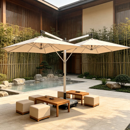 All Weather 2-Head Hanging Shade for Garden