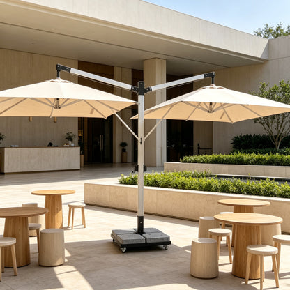 All Weather 2-Head Hanging Shade for Garden