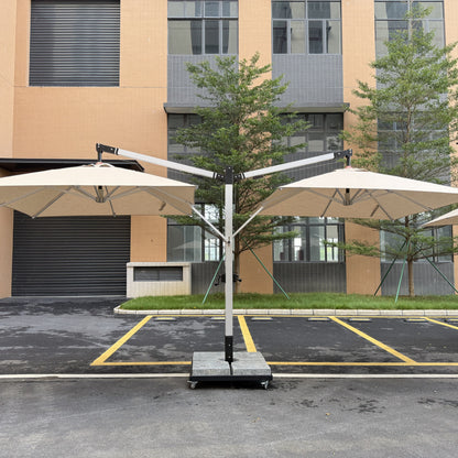All Weather 2-Head Hanging Shade for Garden